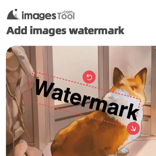 Free online batch watermarking for images, ImagesTool.com watermark tool